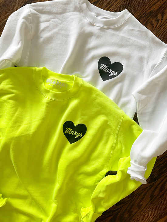 Load image into Gallery viewer, HEART U MARGS ♡ sweatshirt with margs heart
