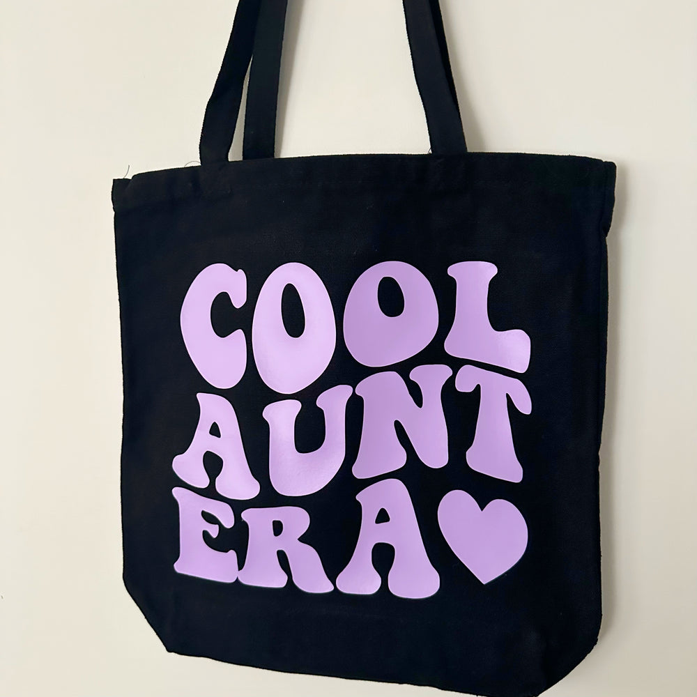 COOL AUNT ERA TOTE ♡ printed tote bag