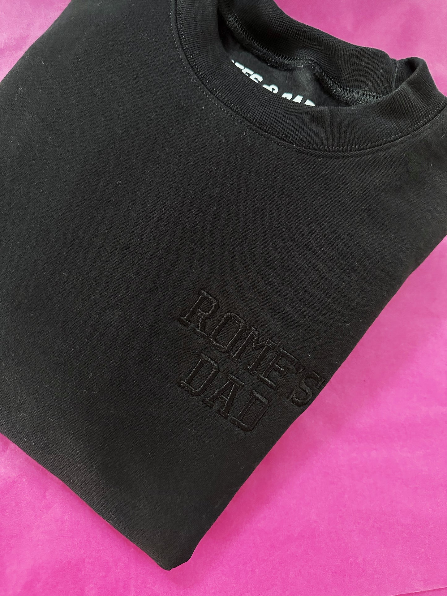 BLACK ON BLACK STITCH ♡ customizable stitch sweatshirt for adults & kids