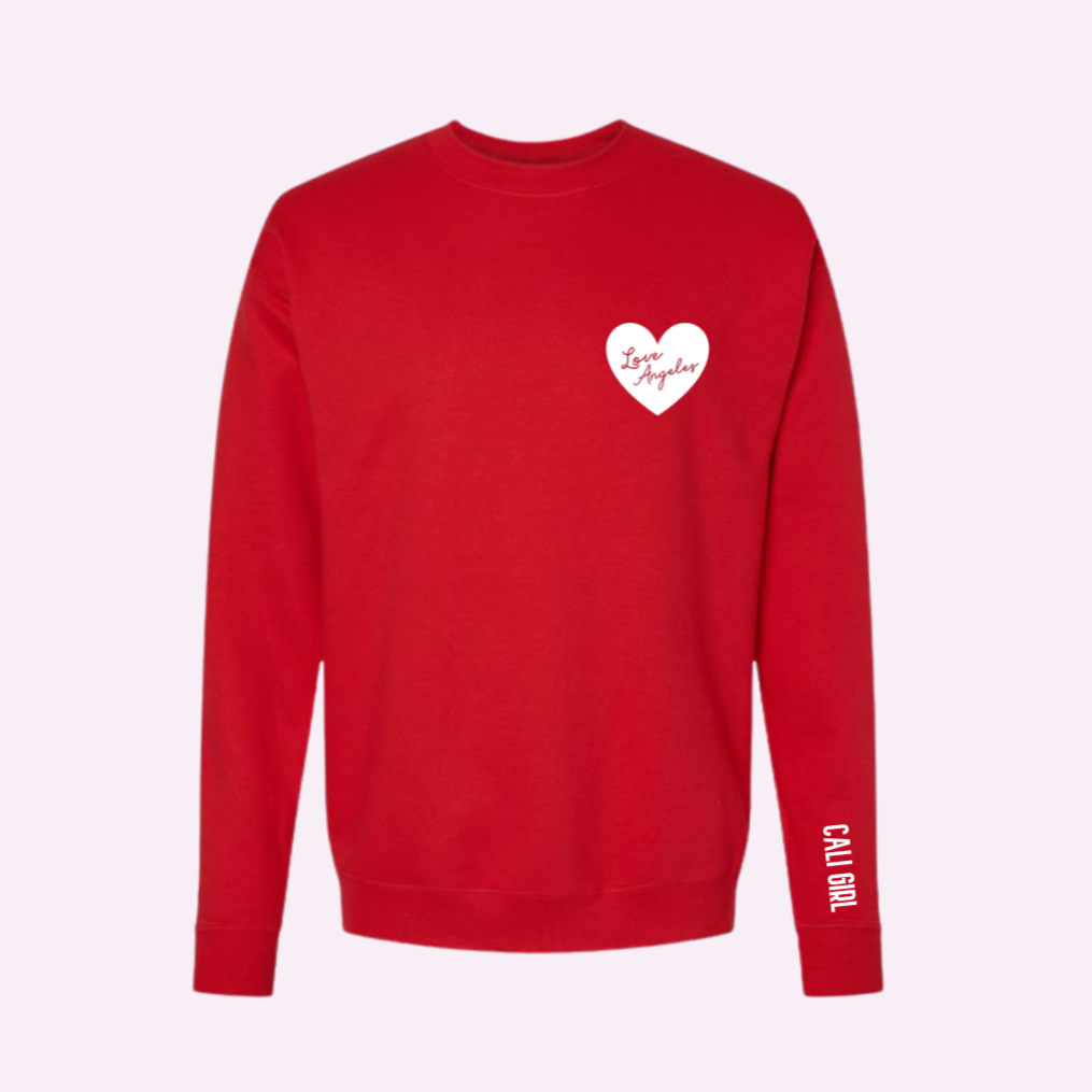 LOVE ANGELES PROUD ♡ printed sweatshirt with personalized cuff