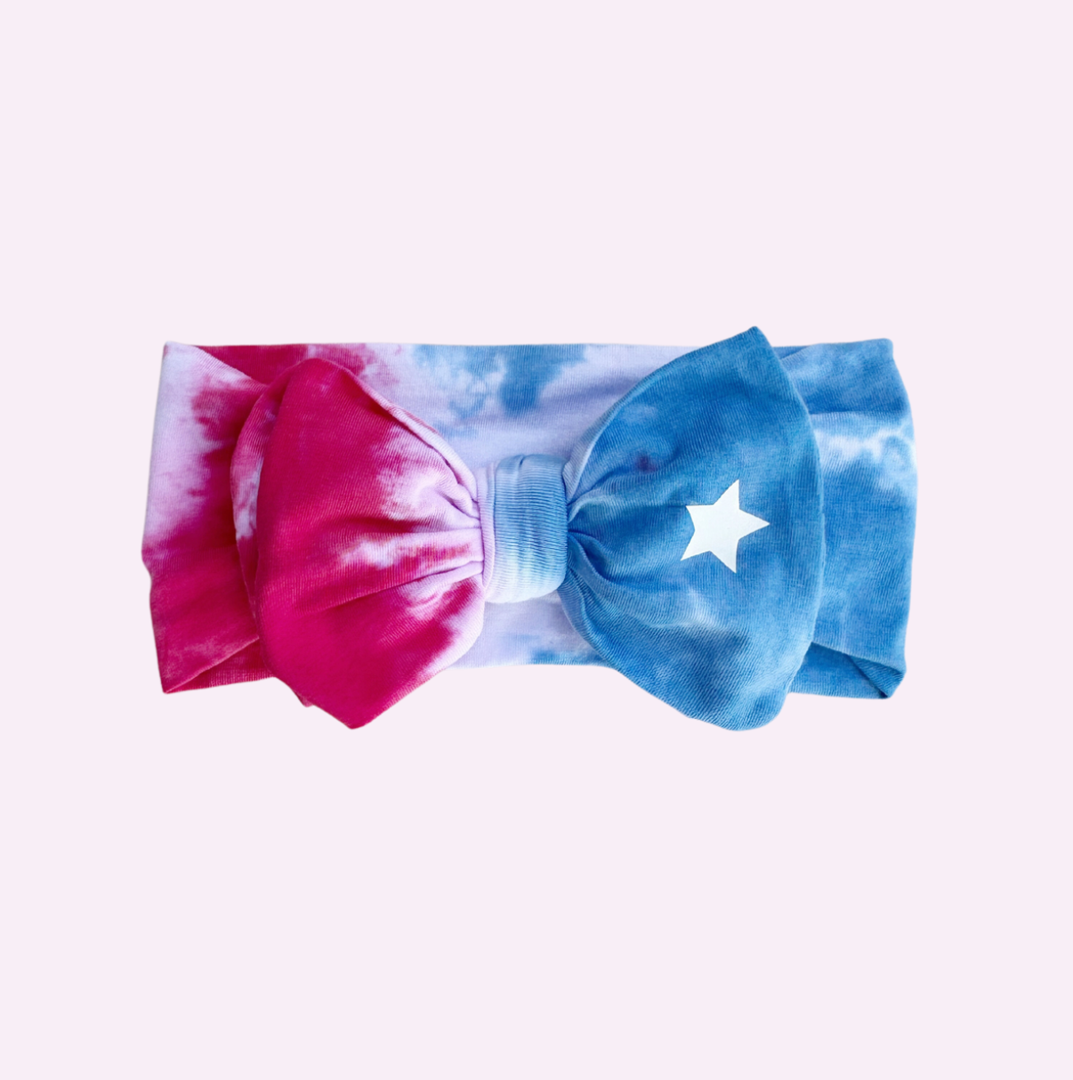 Load image into Gallery viewer, USA BB BOW ♡ tie-dye baby headband
