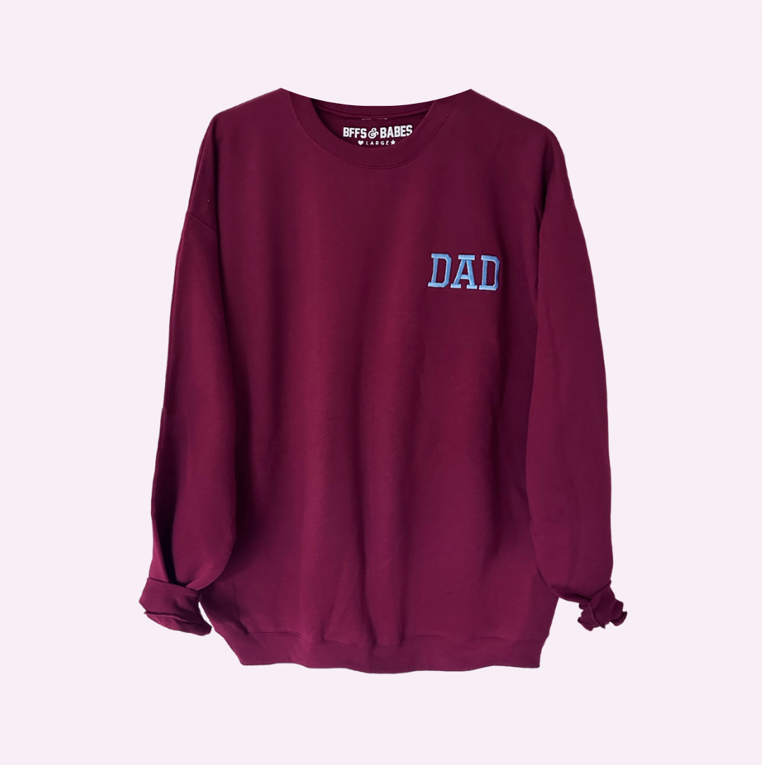DAD STITCH ♡ embroidered dad sweatshirt