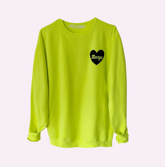 HEART U MARGS ♡ sweatshirt with margs heart