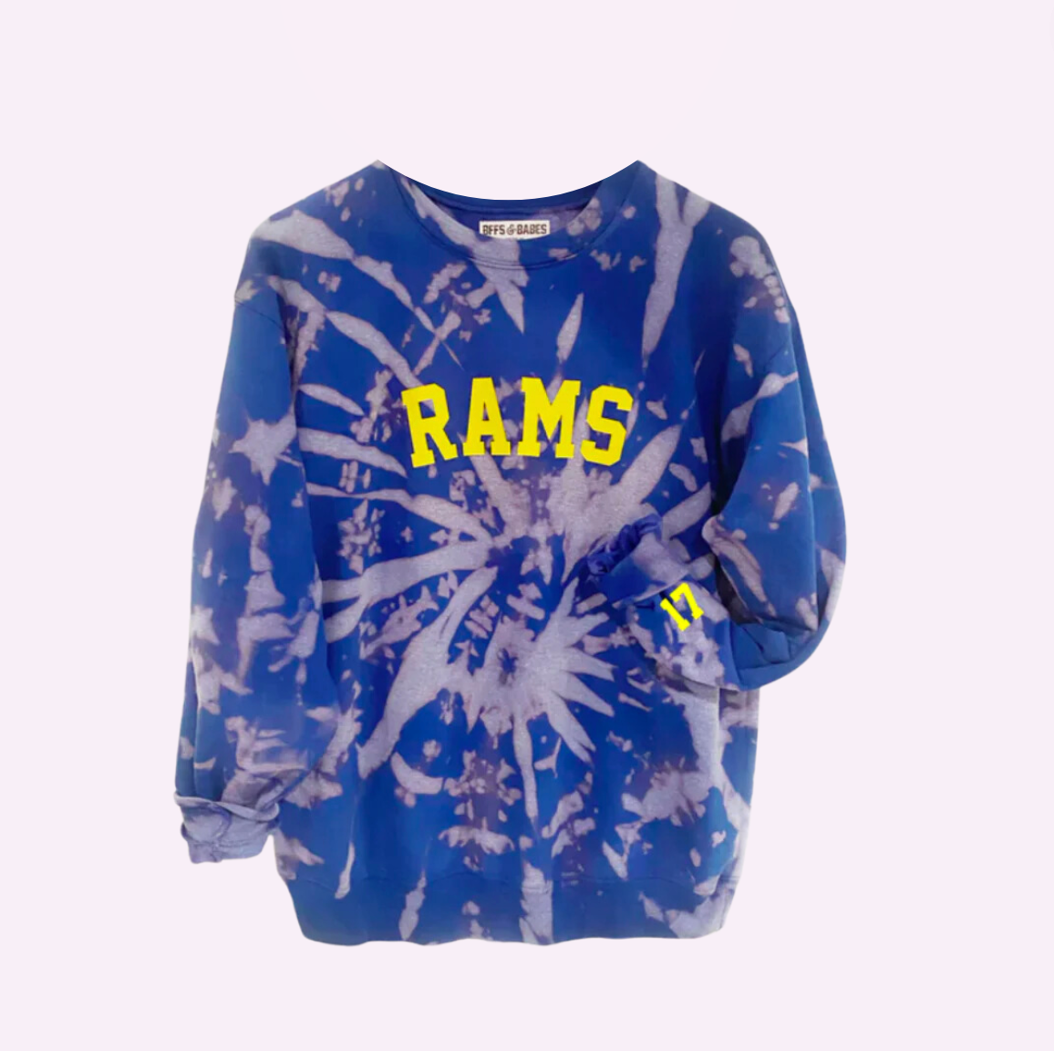 GO RAMS ♡ tie-dye sweatshirt