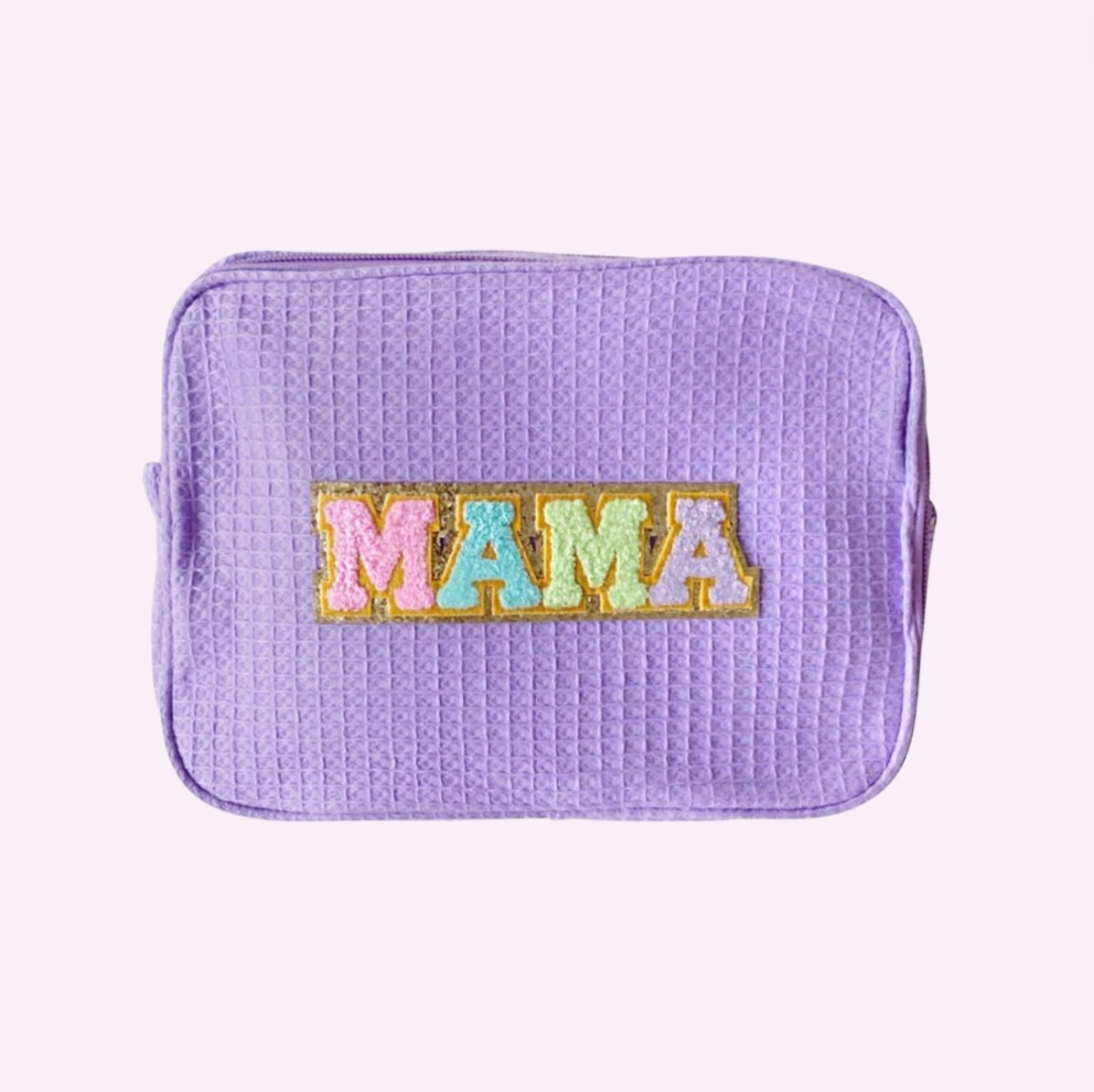 MAMA PATCH POUCH ♡ large double pouch