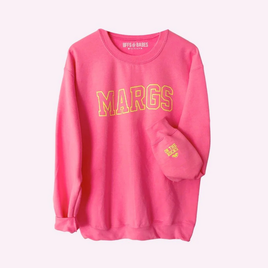 MARGS ♡ pink printed sweatshirt with cuff