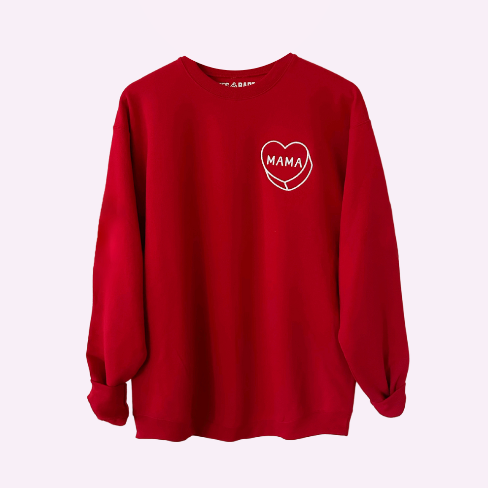 LUV LETTERS STITCH ♡ mama heart sweatshirt