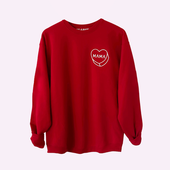 LUV LETTERS STITCH ♡ mama heart sweatshirt