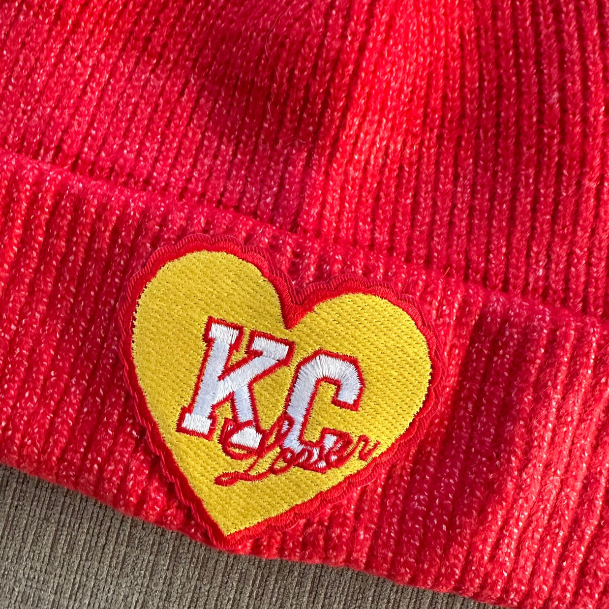 KC LOVER BEANIE ♡ patched beanie