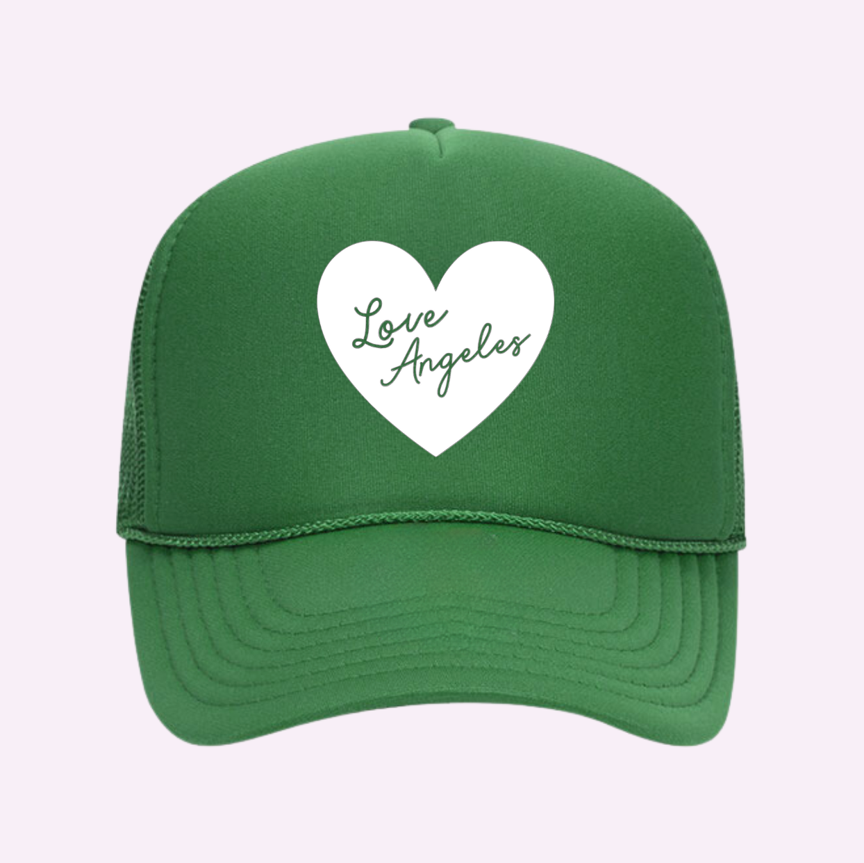 LOVE ANGELES ♡ printed trucker hat