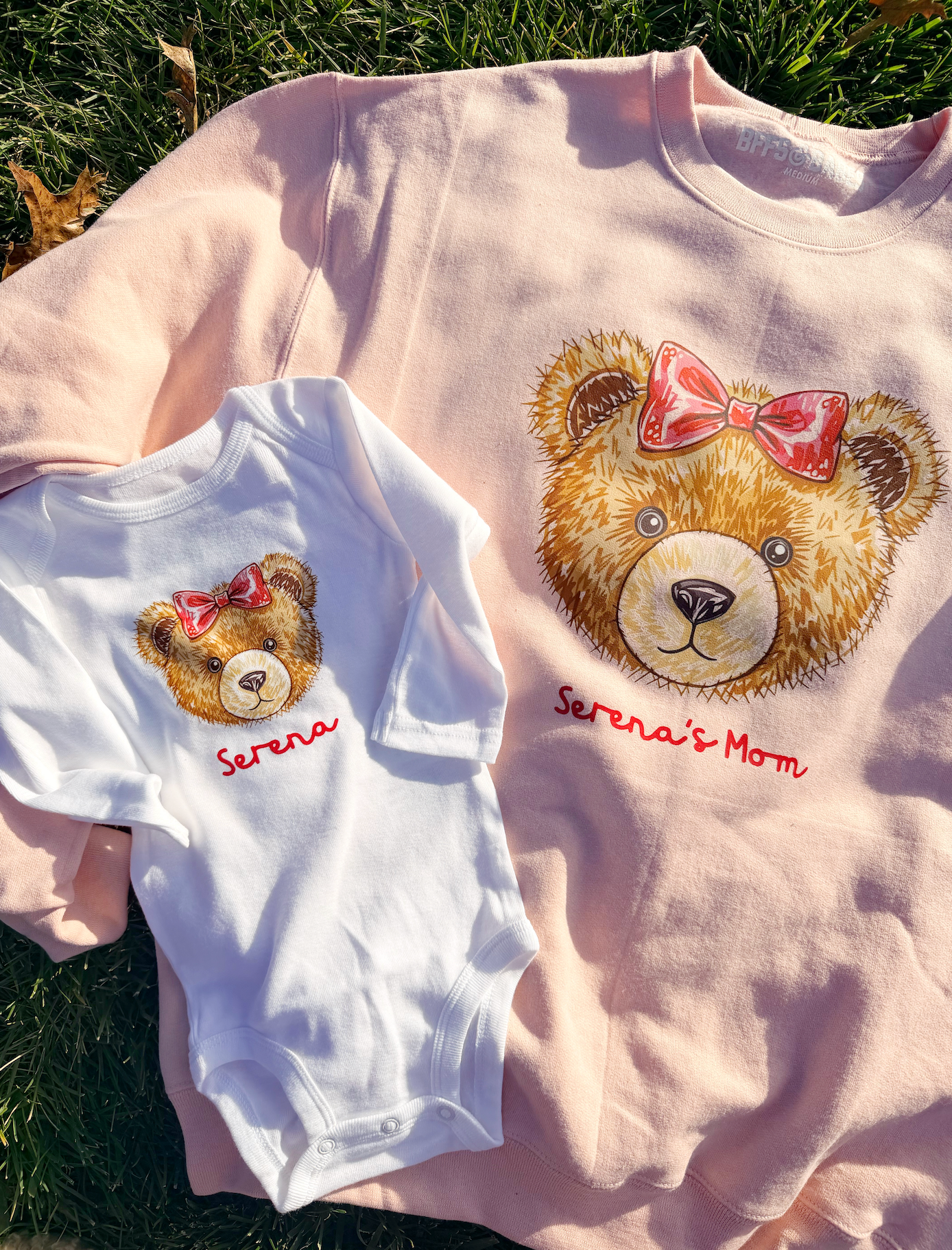BOW BEAR ♡ personalized sweatshirt