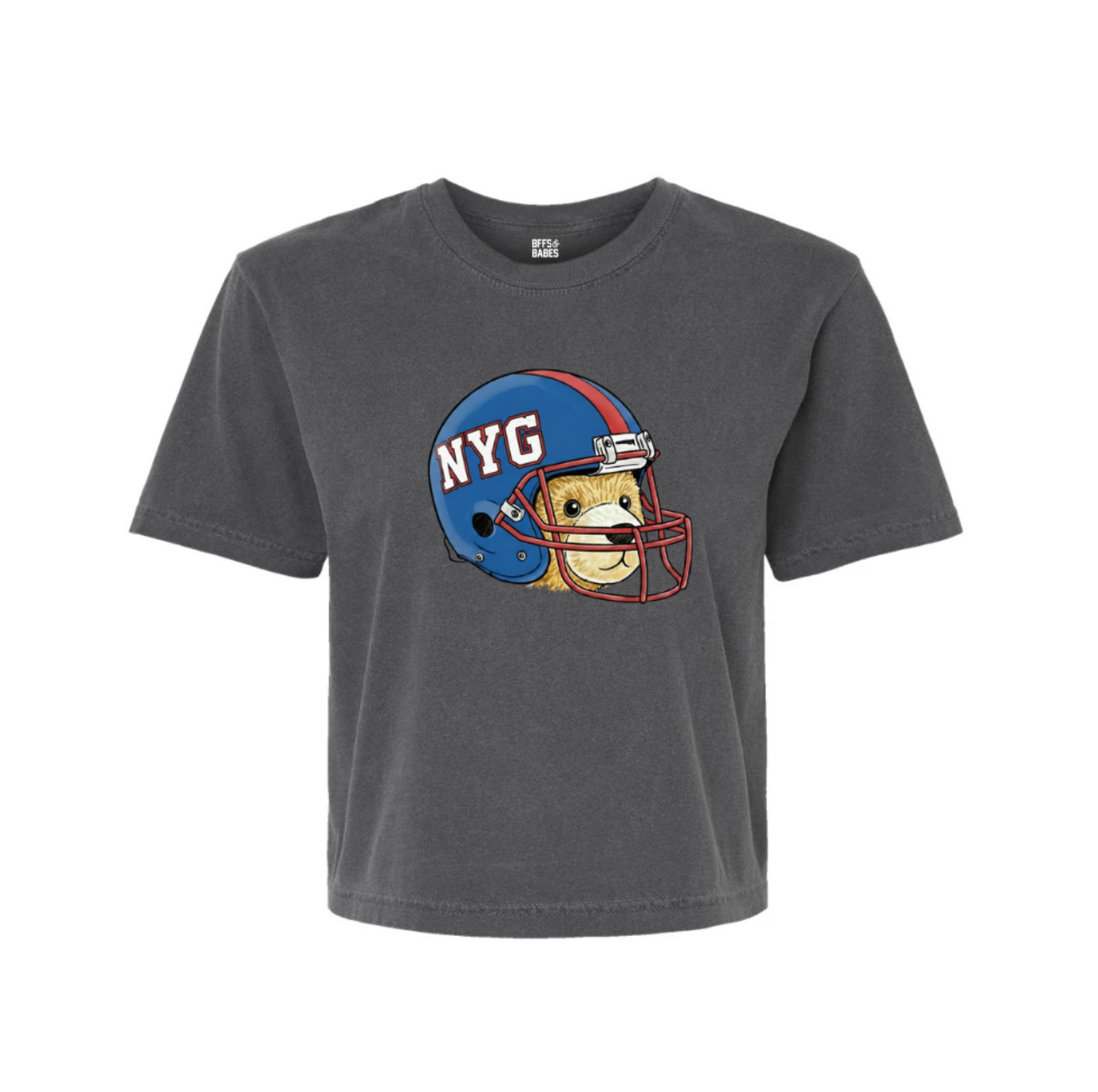 NYG FOOTBALL BEARS ♡ adult cropped team tee