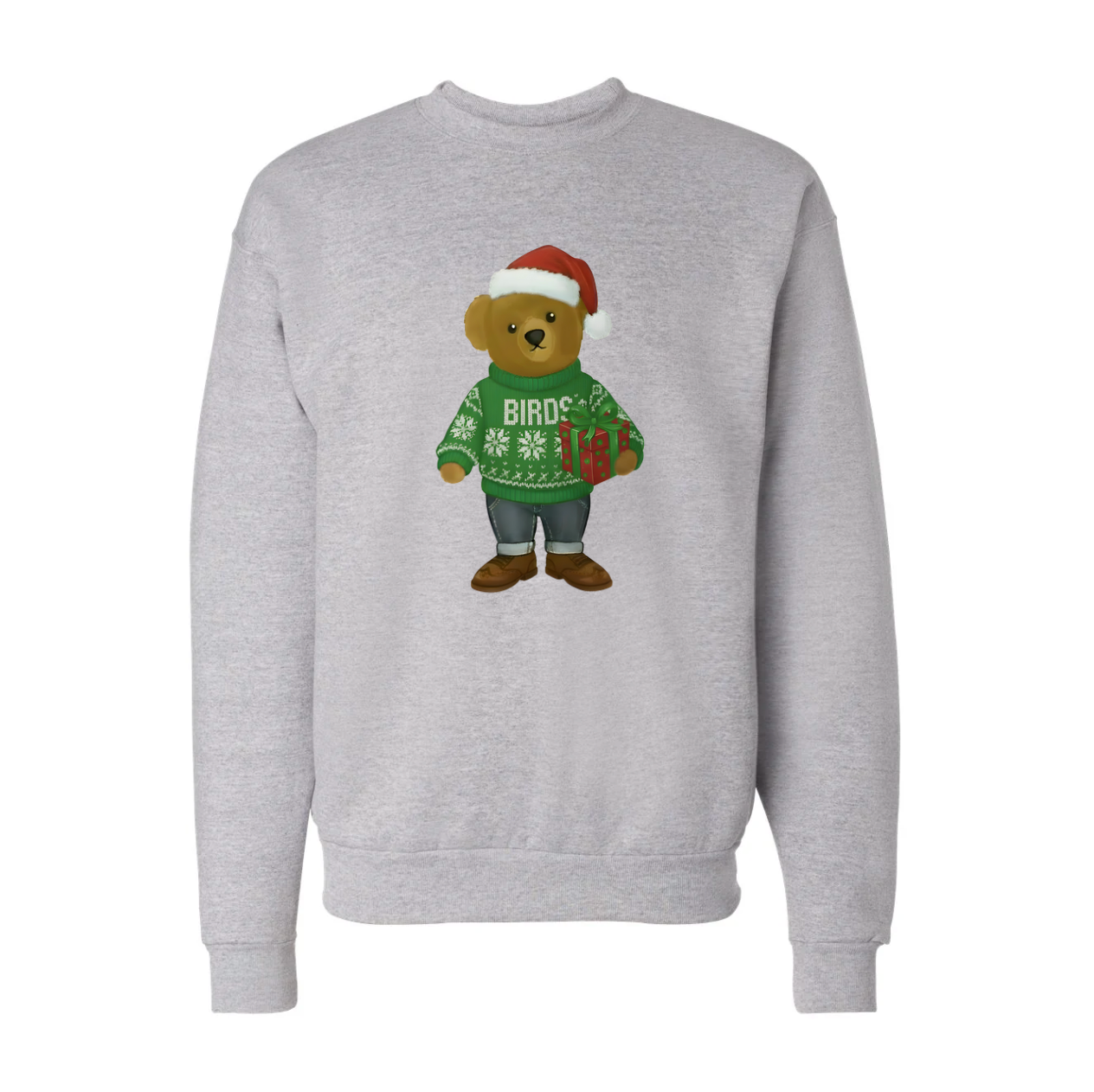 BIRDS CHRISTMAS ♡ holiday printed sweatshirt