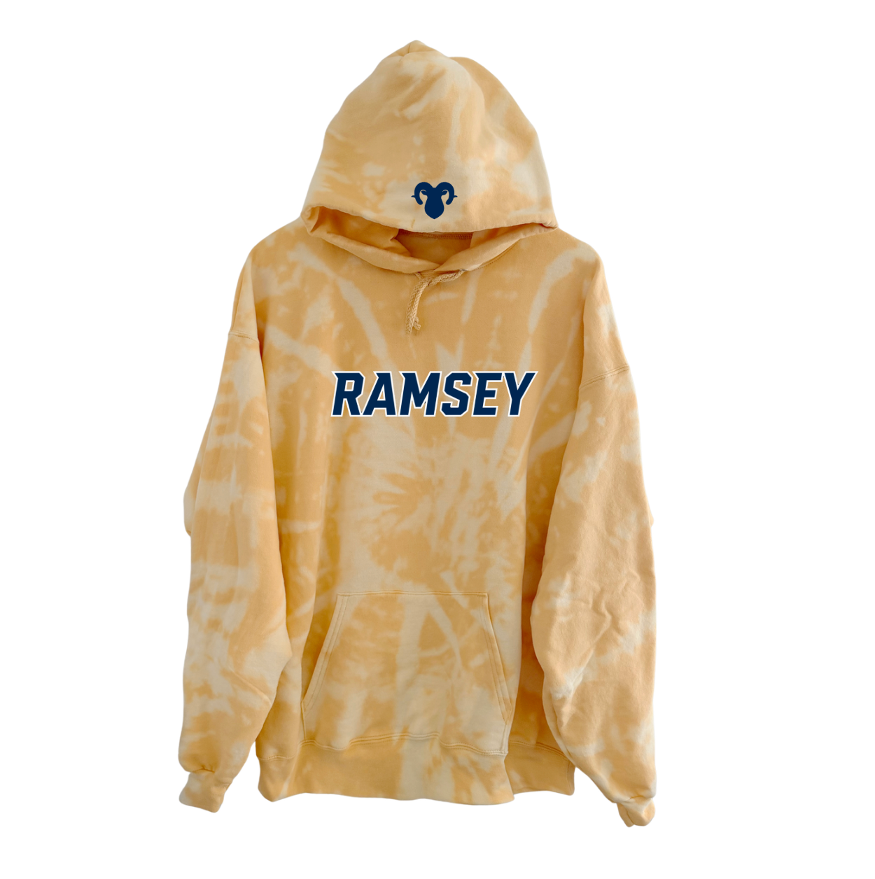RAMSEY ♡ adult tie-dye varsity hoodie sweatshirt