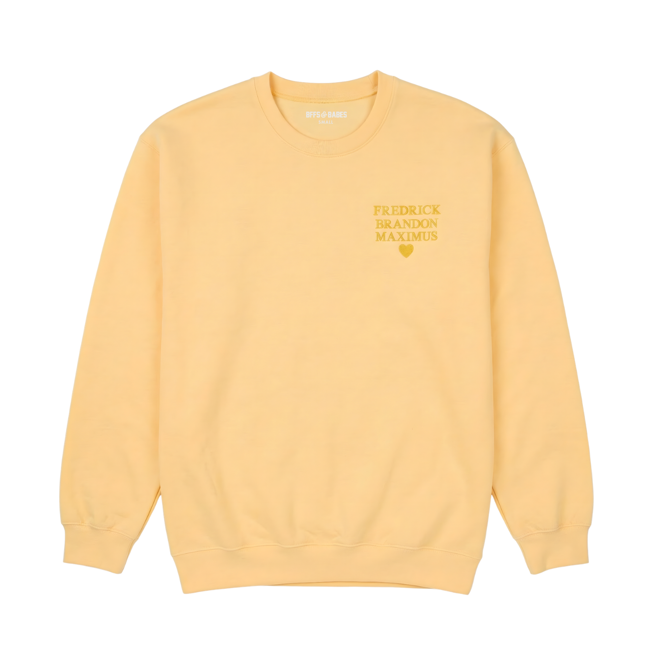 LITTLE HEART STITCH ♡ customizable embroidered sweatshirt