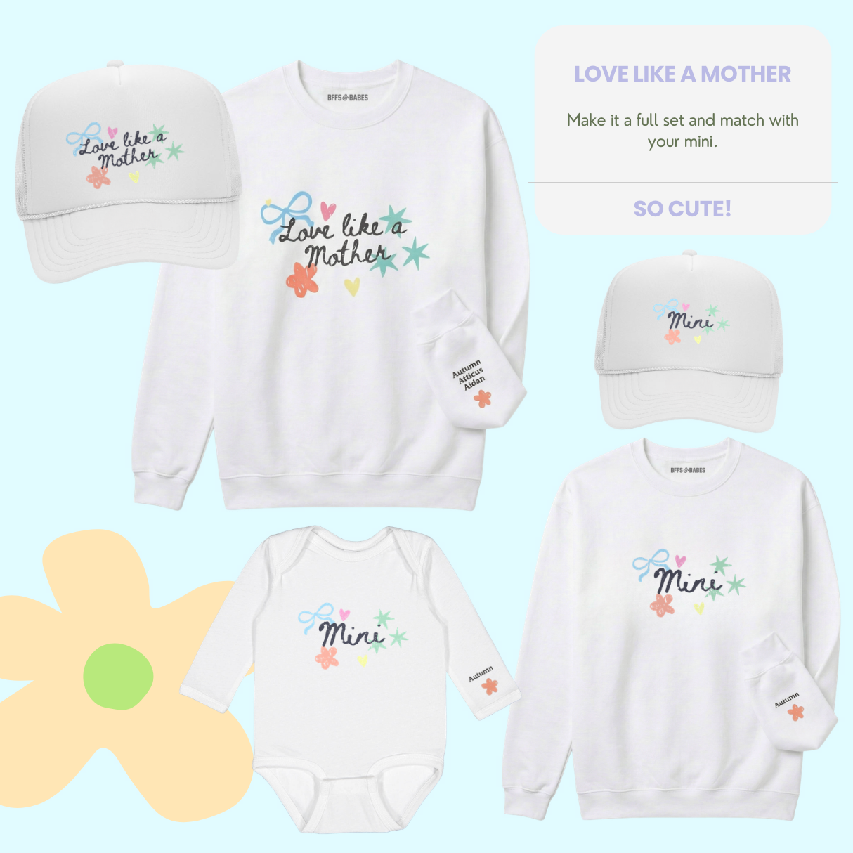 LOVE LIKE A MOTHER ♡ printed sweatshirt