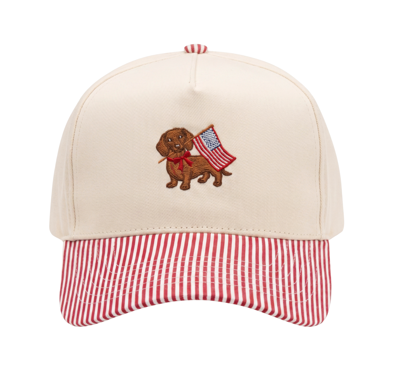 USA DACHSHUND ♡ embroidered patriotic hat