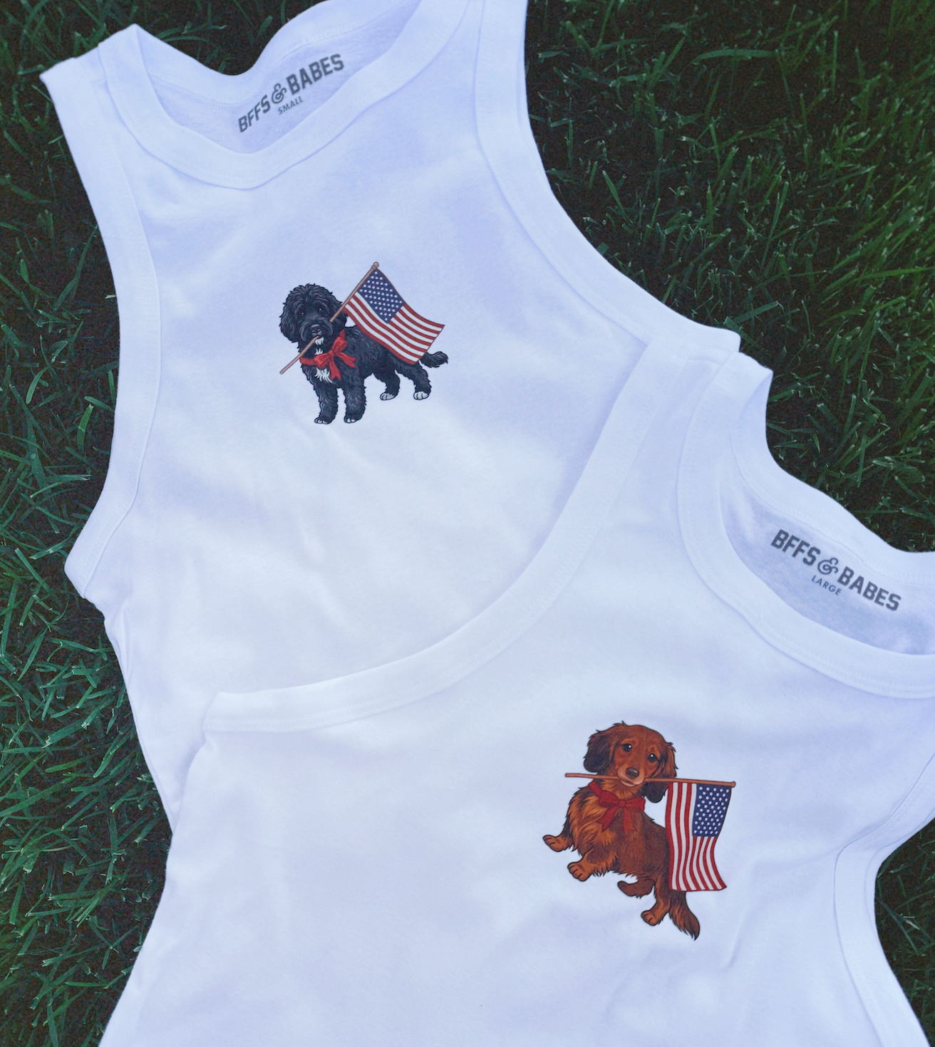 PATRIOTIC PET ♡ personalized printed tank