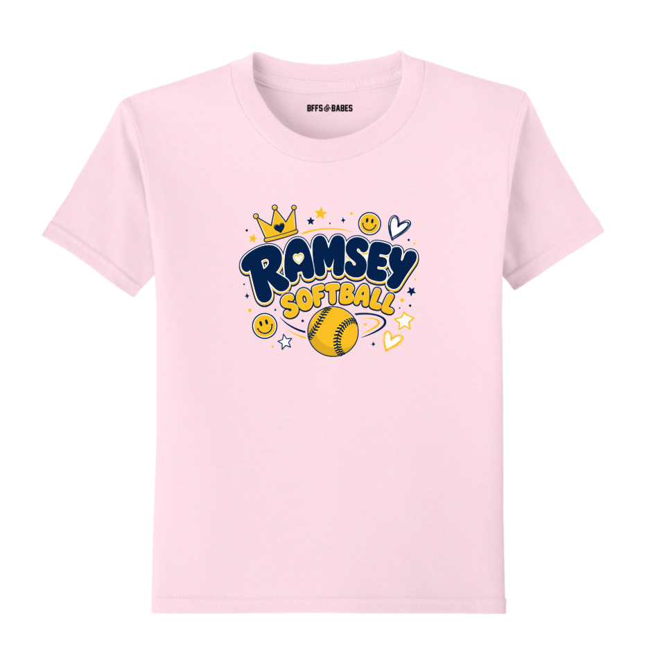 RAMSEY SOFTBALL ♡  kids t-shirt