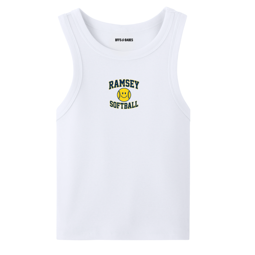 RAMSEY SOFTBALL ♡ adult printed tank