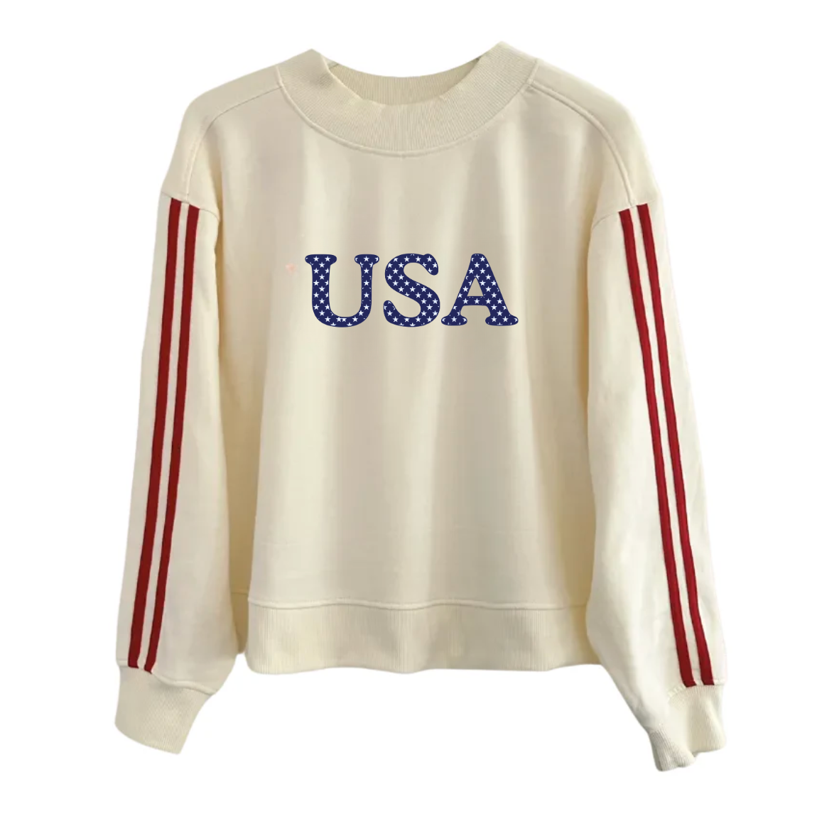 USA ♡ varsity mock-neck pullover
