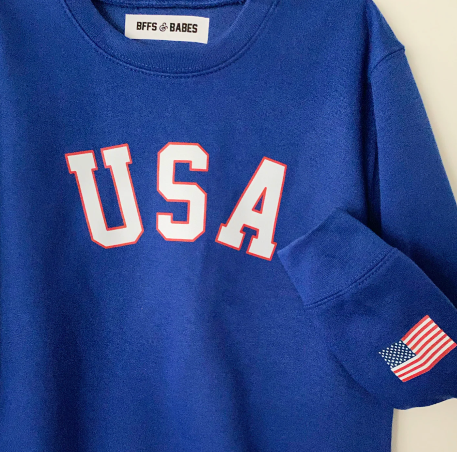 TRU AMERICAN ♡ toddler USA graphic sweatshirt