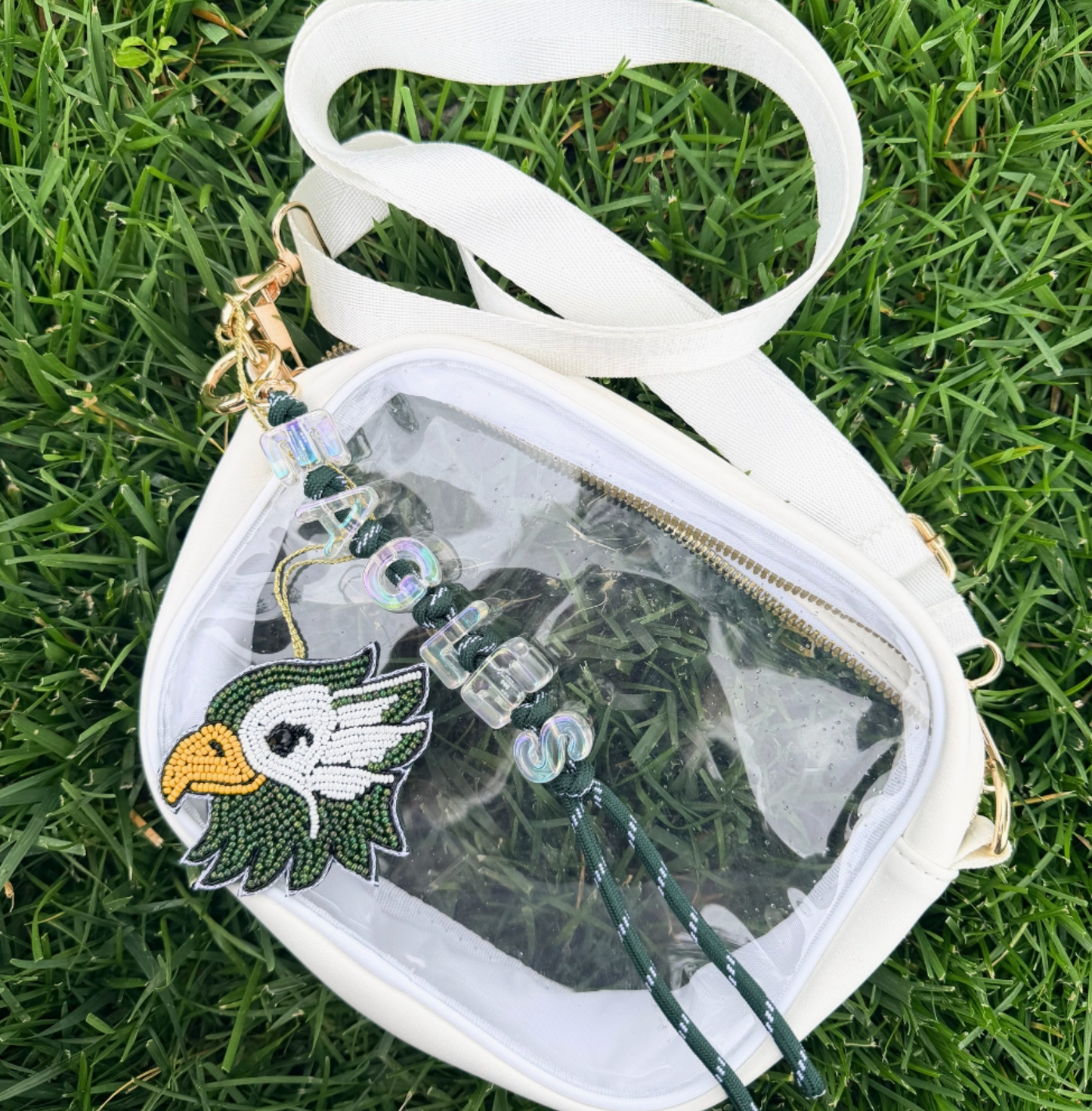 BEADED EAGLE ♡ bag charm