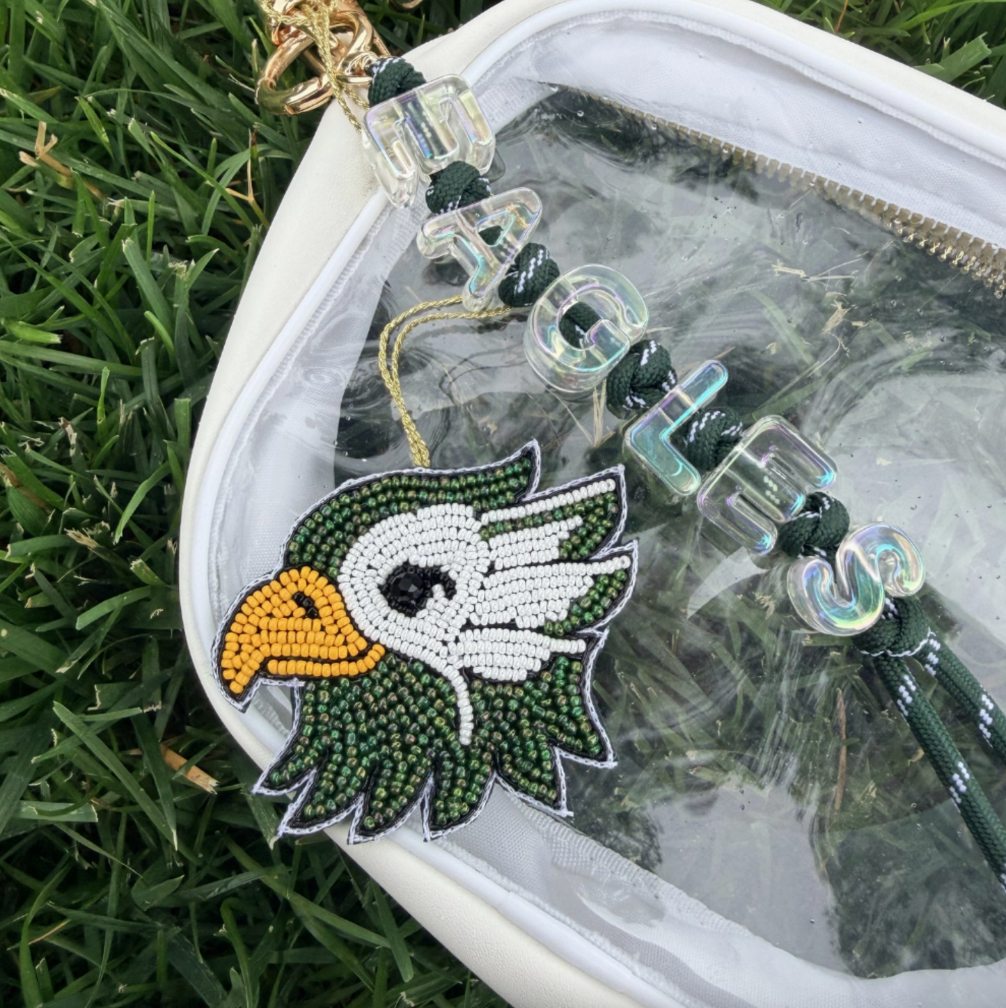 BEADED EAGLE ♡ bag charm