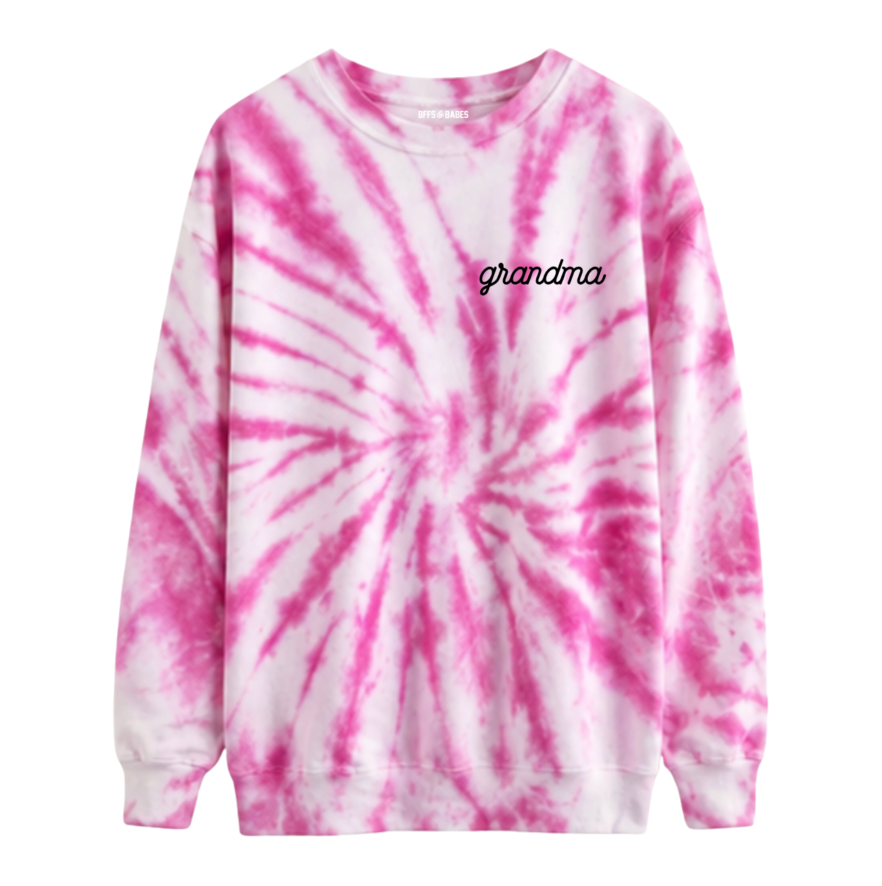 PINK SWIRL ♡ adult tie-dye sweatshirt