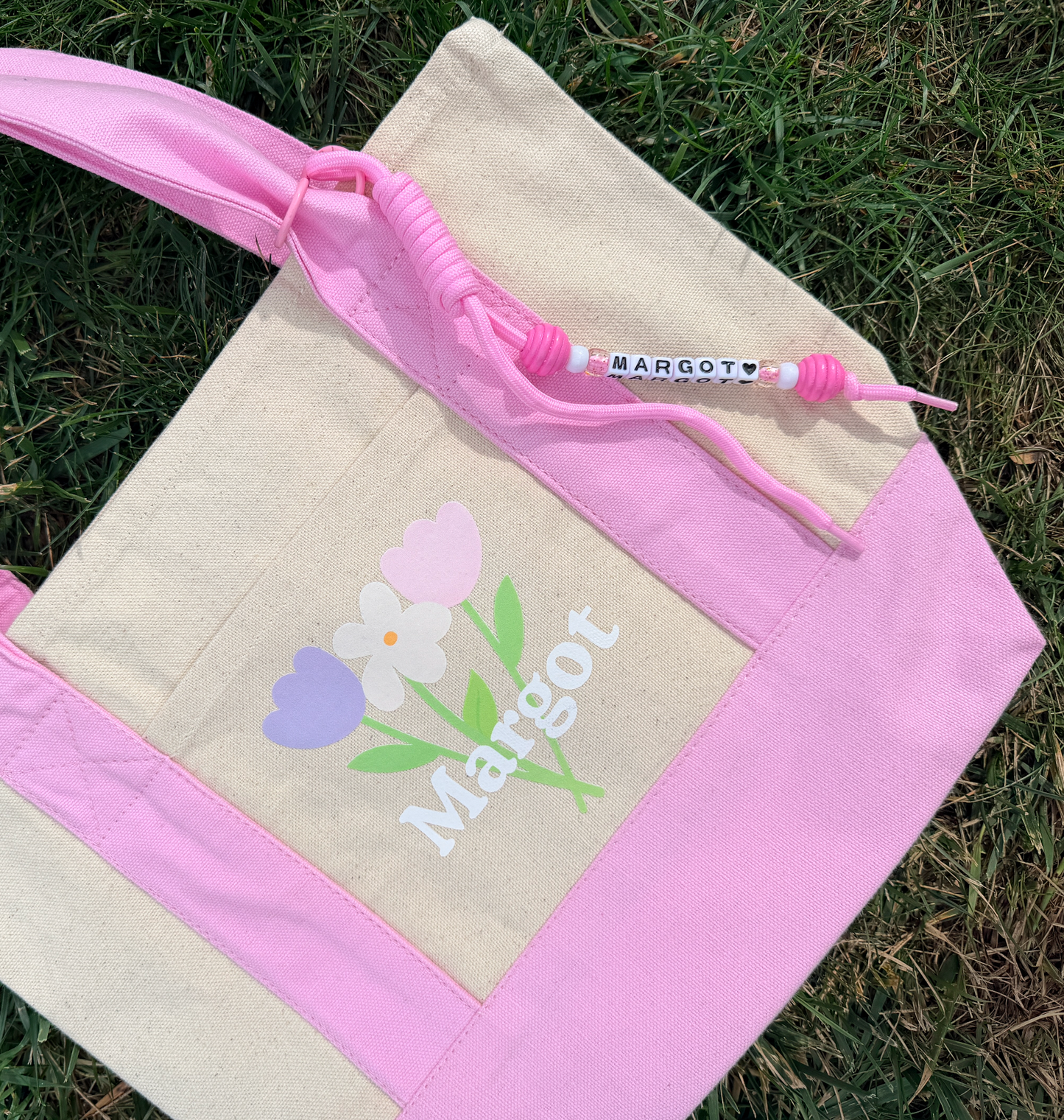 CUSTOM PINK CHARMIE ♡ personalizable bag charm