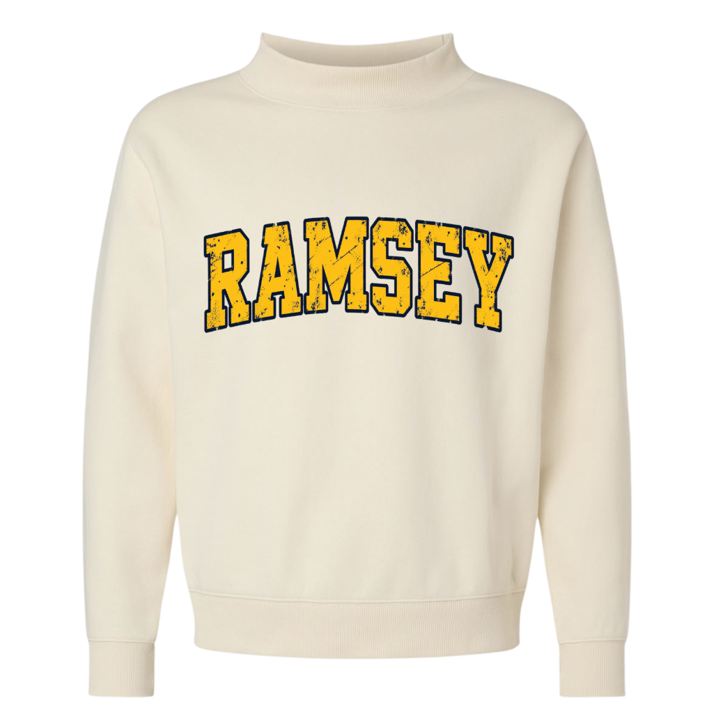 SMITH MIDDLE SCHOOL ♡ adult printed mockneck