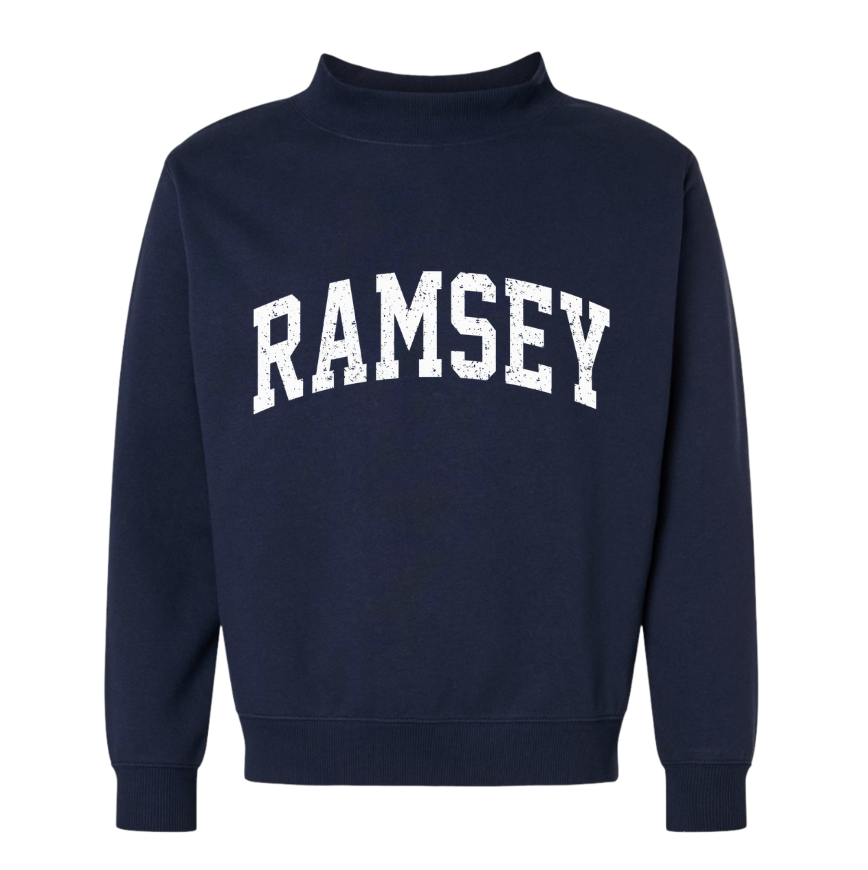 SMITH MIDDLE SCHOOL ♡ adult printed mockneck