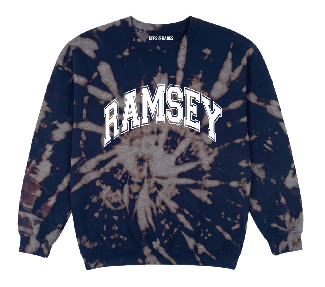 TISDALE ♡ adult & kids tie-dye varsity sweatshirt