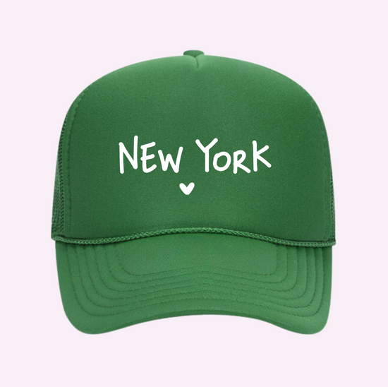 I LOVE NEW YORK ♡ printed trucker hat