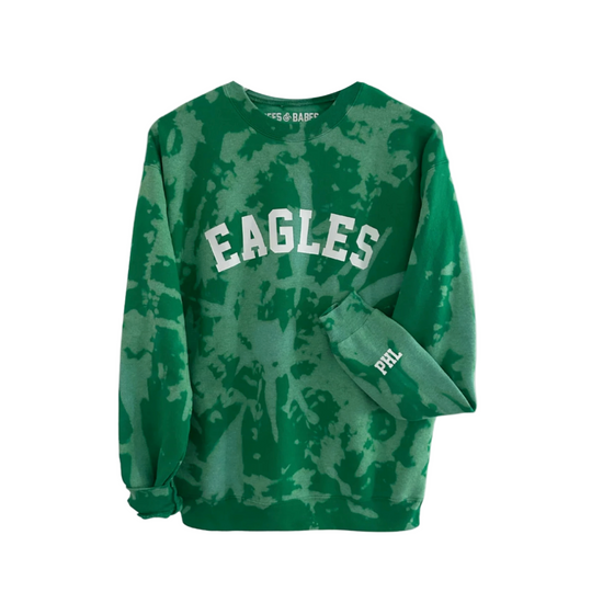 GO TEAM ♡ tie-dye sweatshirt - optional personalized cuff