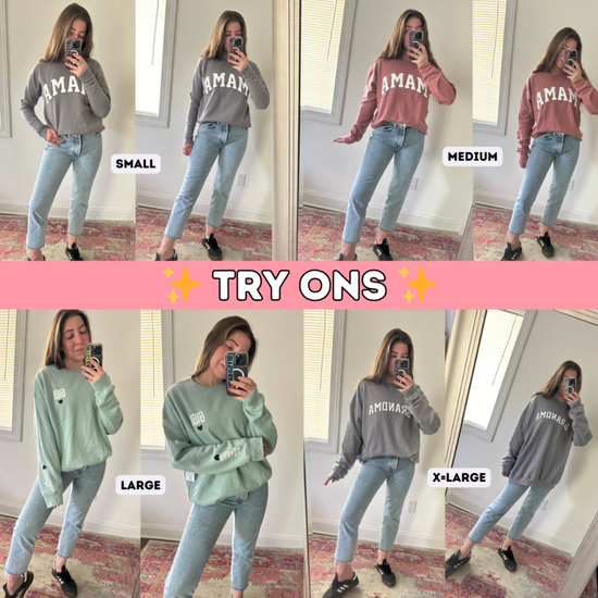 LOVE ON THE CUFF ♡ build your own varsity sweatshirt with personalized cuff