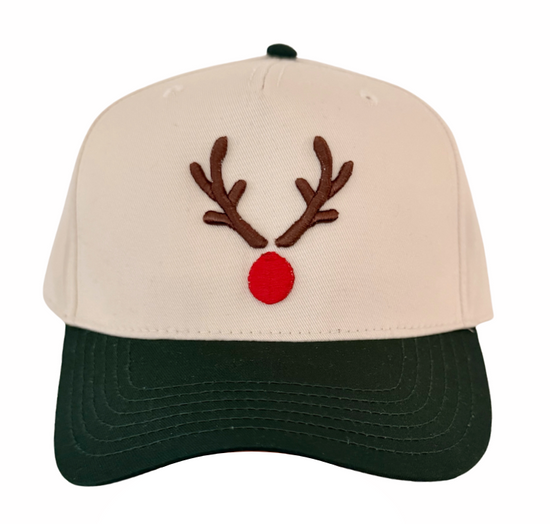 RUDOLPH HAT ♡ puff embroidered hat