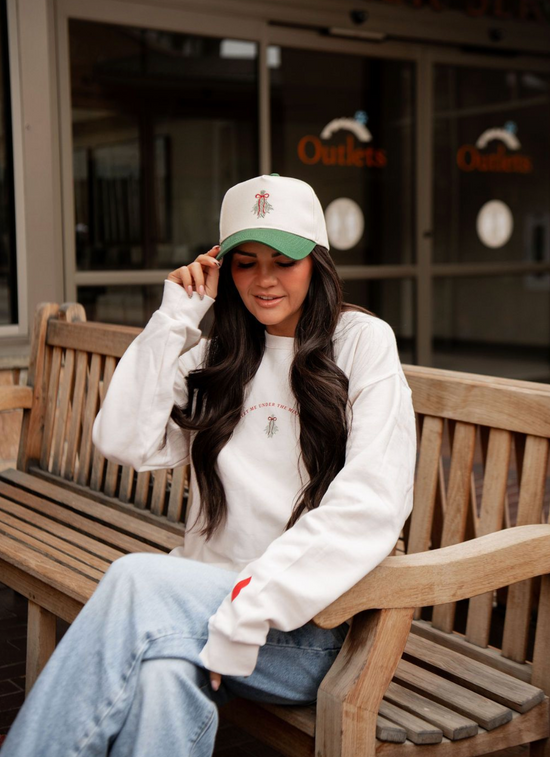 MISTLETOE ♡ holiday junkie x ivory sweatshirt