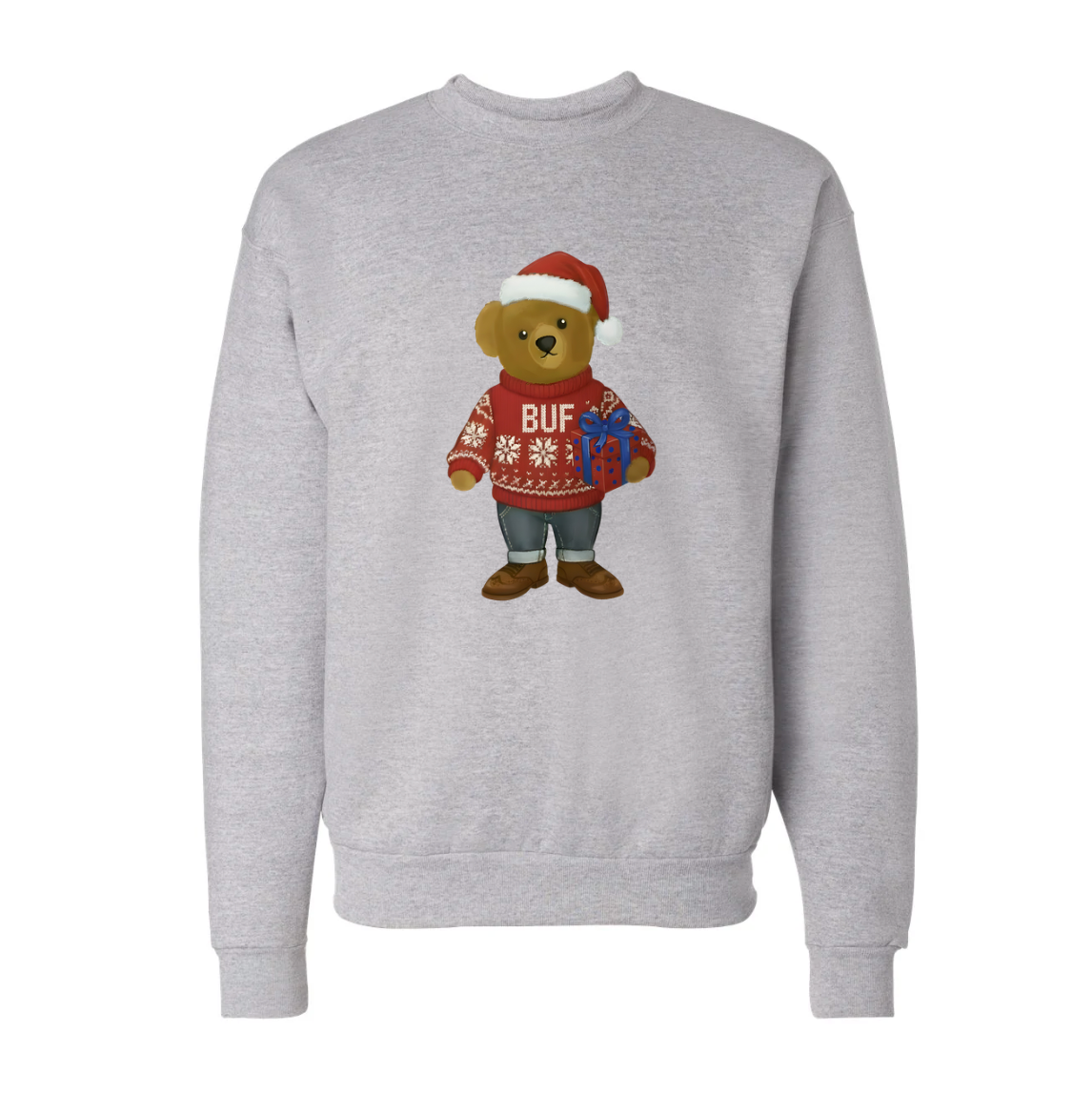 BUFF CHRISTMAS ♡ holiday printed sweatshirt