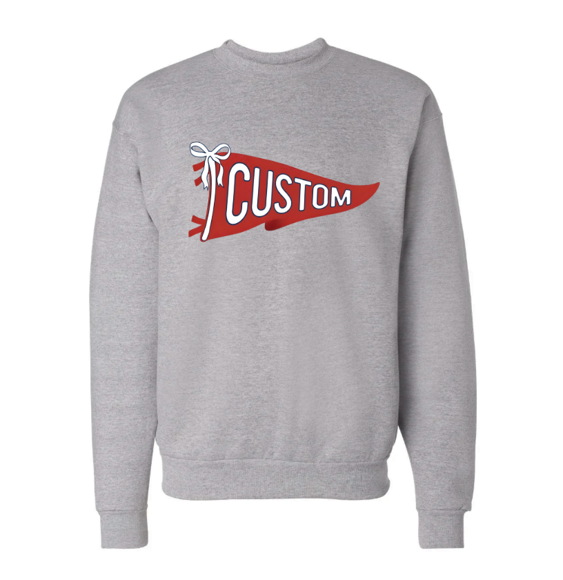 CUSTOM RED FLAG ♡ adult & kids sweatshirt