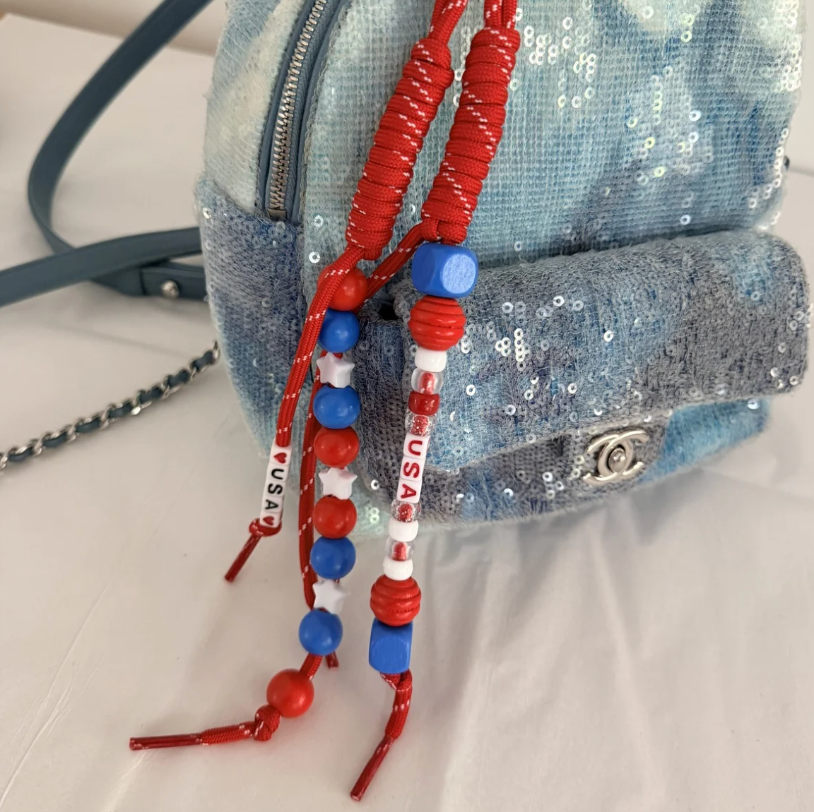 USA ♡ bag charm