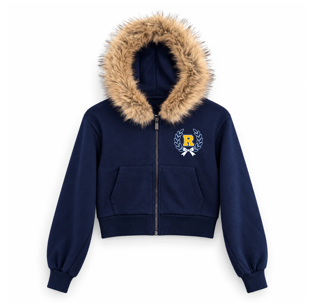 SMITH MIDDLE SCHOOL ♡ girls faux fur hoodie