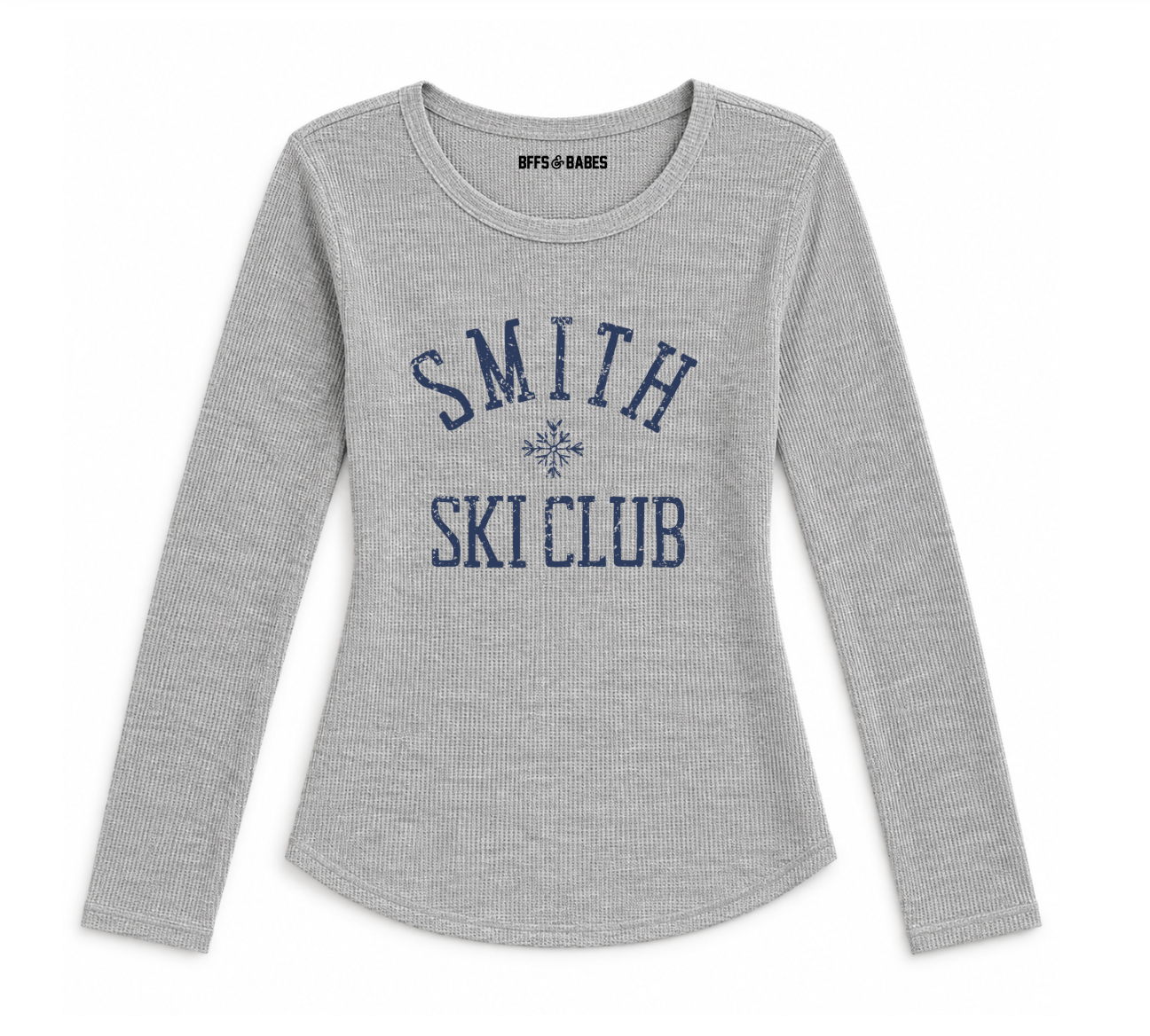 SMITH SKI CLUB ♡ women's waffle t-shirt