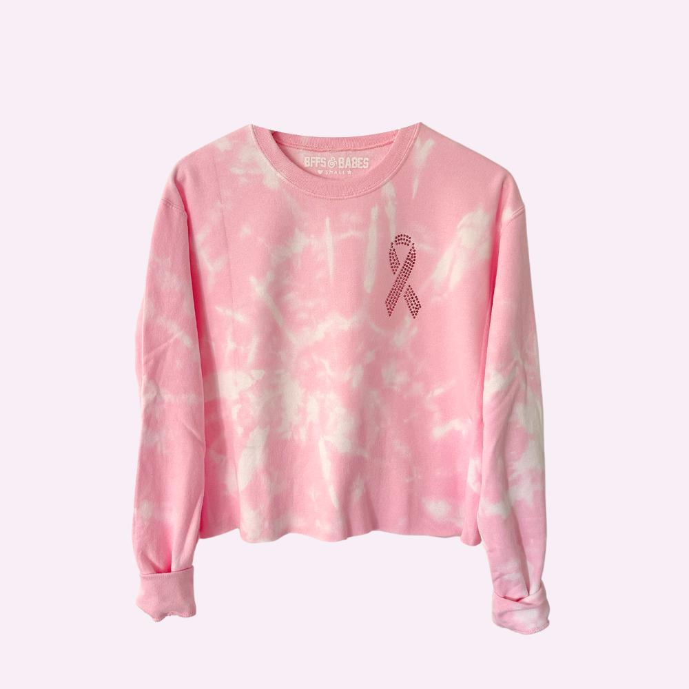 BCA SHINE ♡ adult tie-dye rhinestone sweatshirt