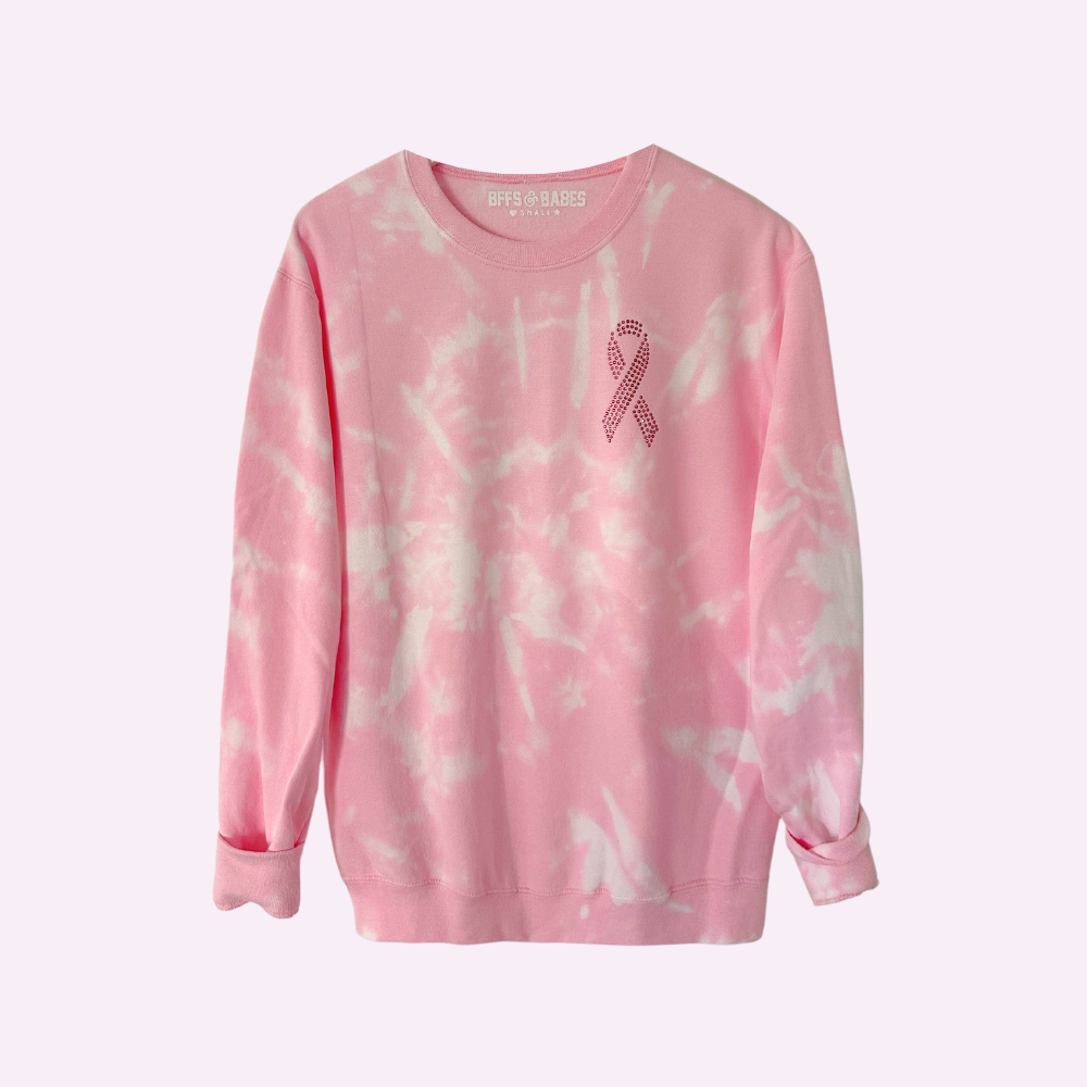 BCA SHINE ♡ adult tie-dye rhinestone sweatshirt