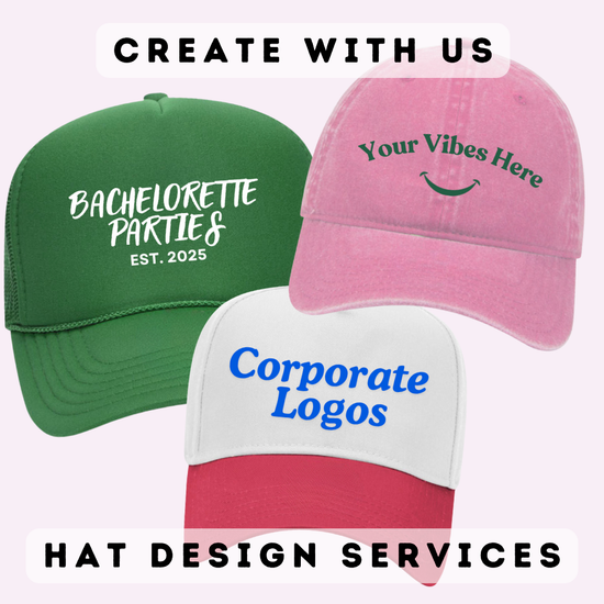 BULK HAT ORDERS ♡ artwork design services & order form