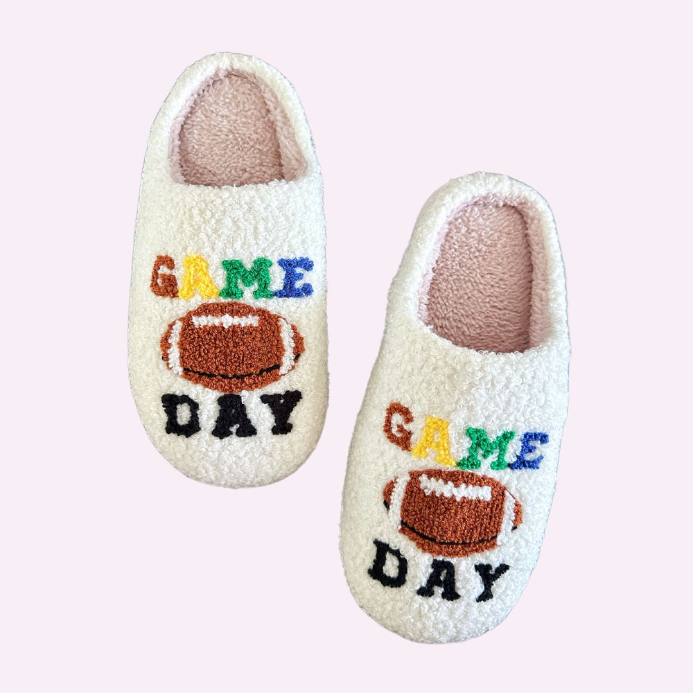 GAME DAY SLIPPERS ♡ cozy slippers