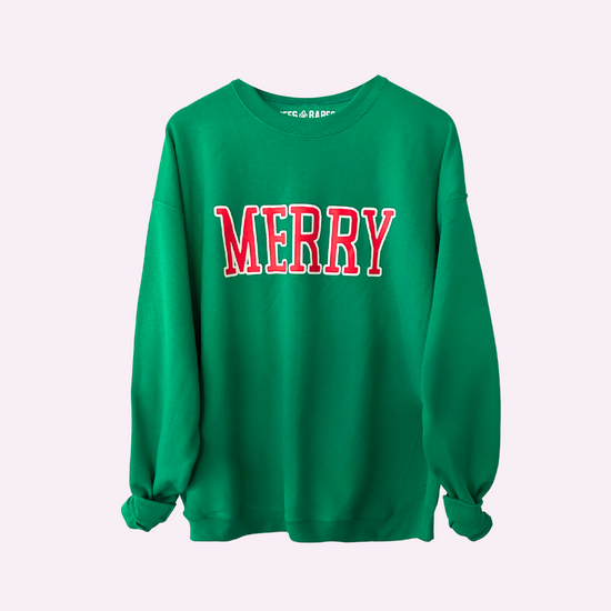 MERRY ♡ adult sweatshirt with merry print