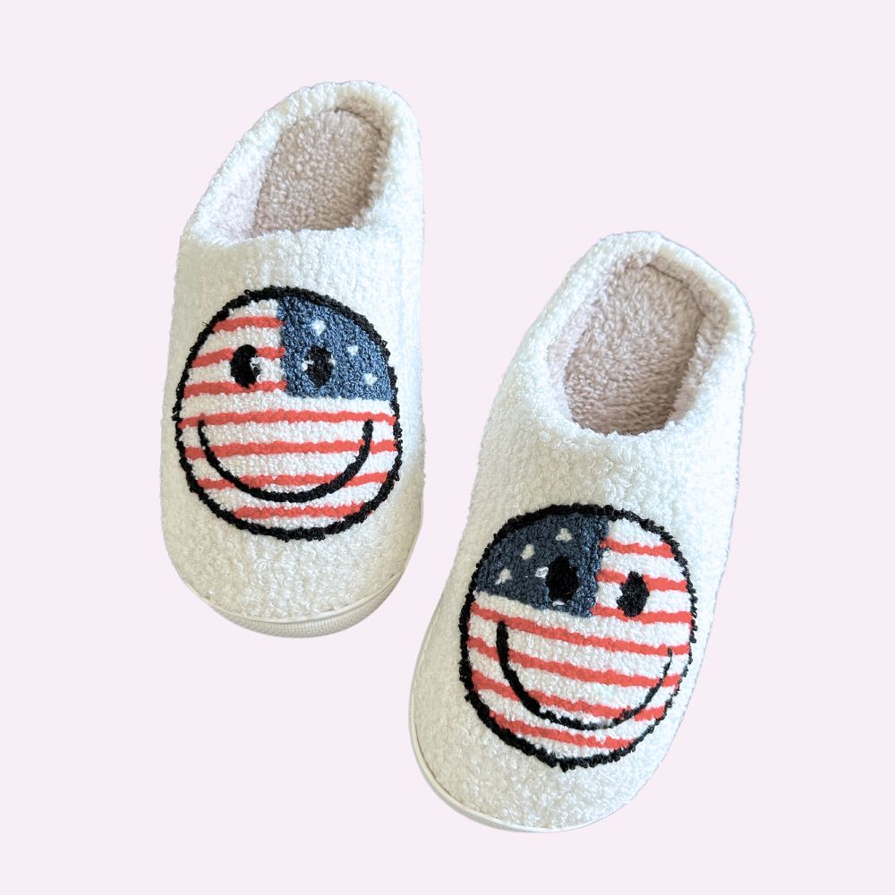 HAPPY USA SLIPPERS ♡ cozy slippers