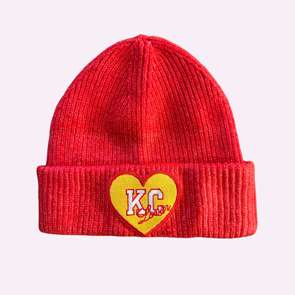 KC LOVER BEANIE ♡ patched beanie